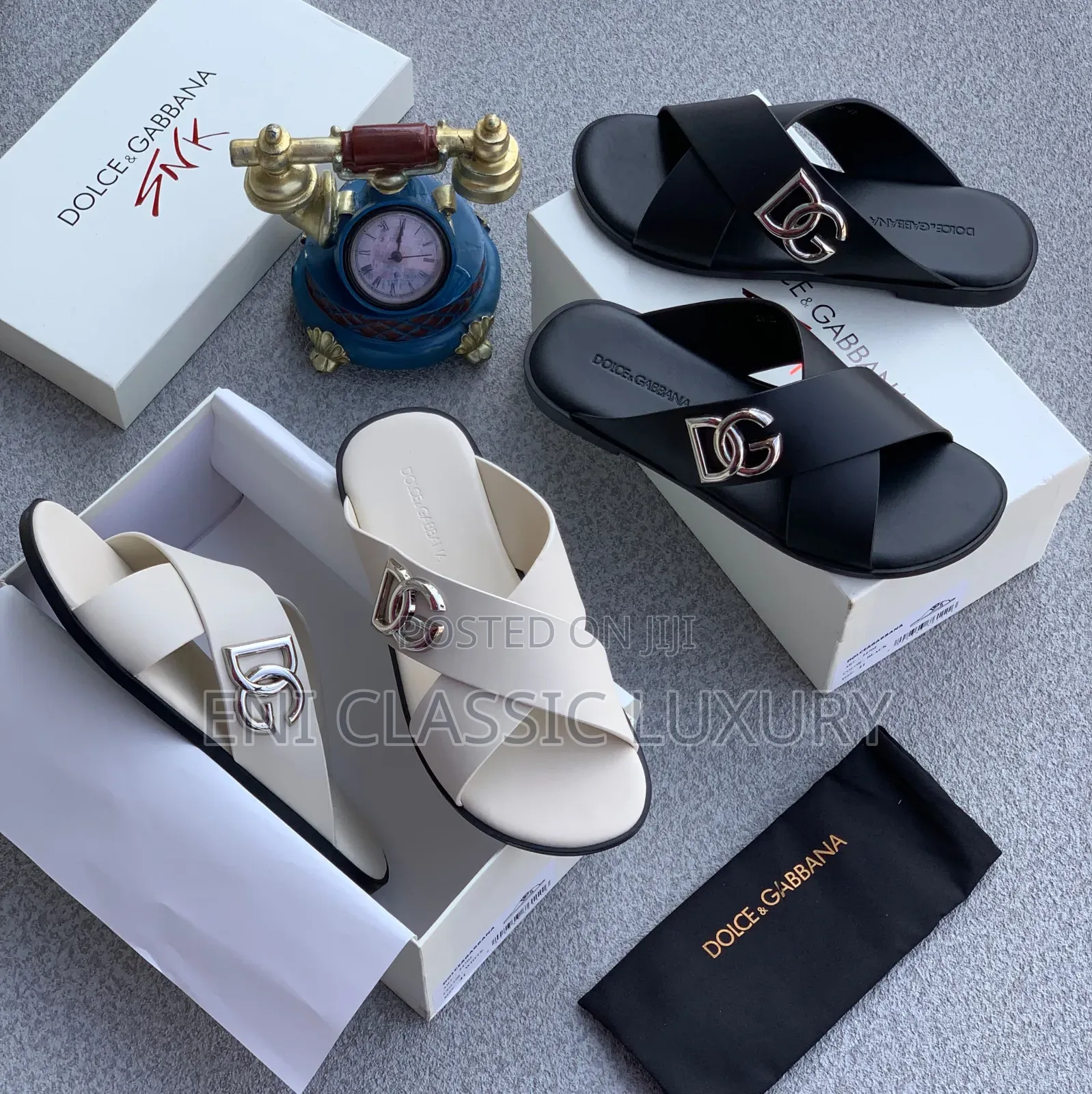 Pure Quality Luxury Men's Slippers Louis Vuitton Well Branded Package