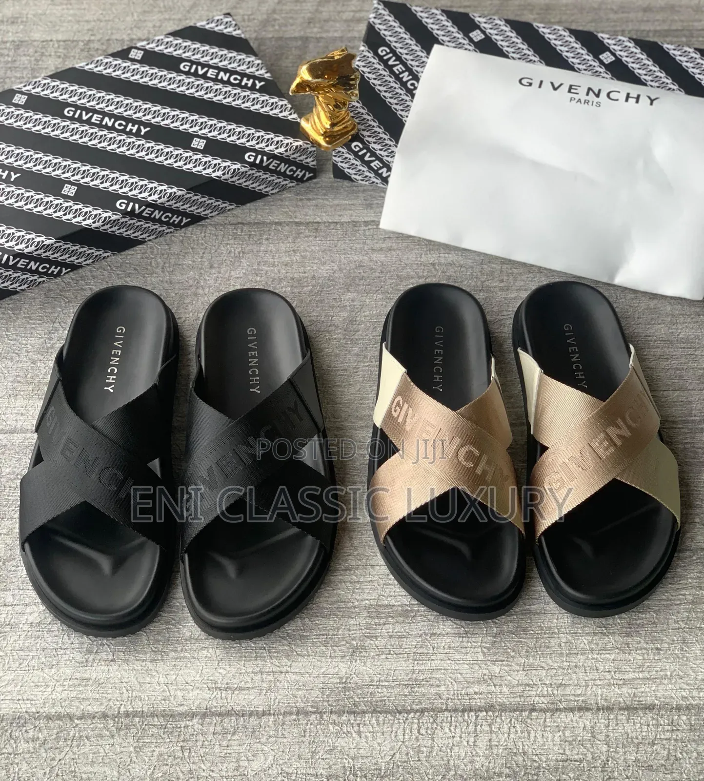 Pure Quality Luxury Men's Slippers Louis Vuitton Well Branded Package