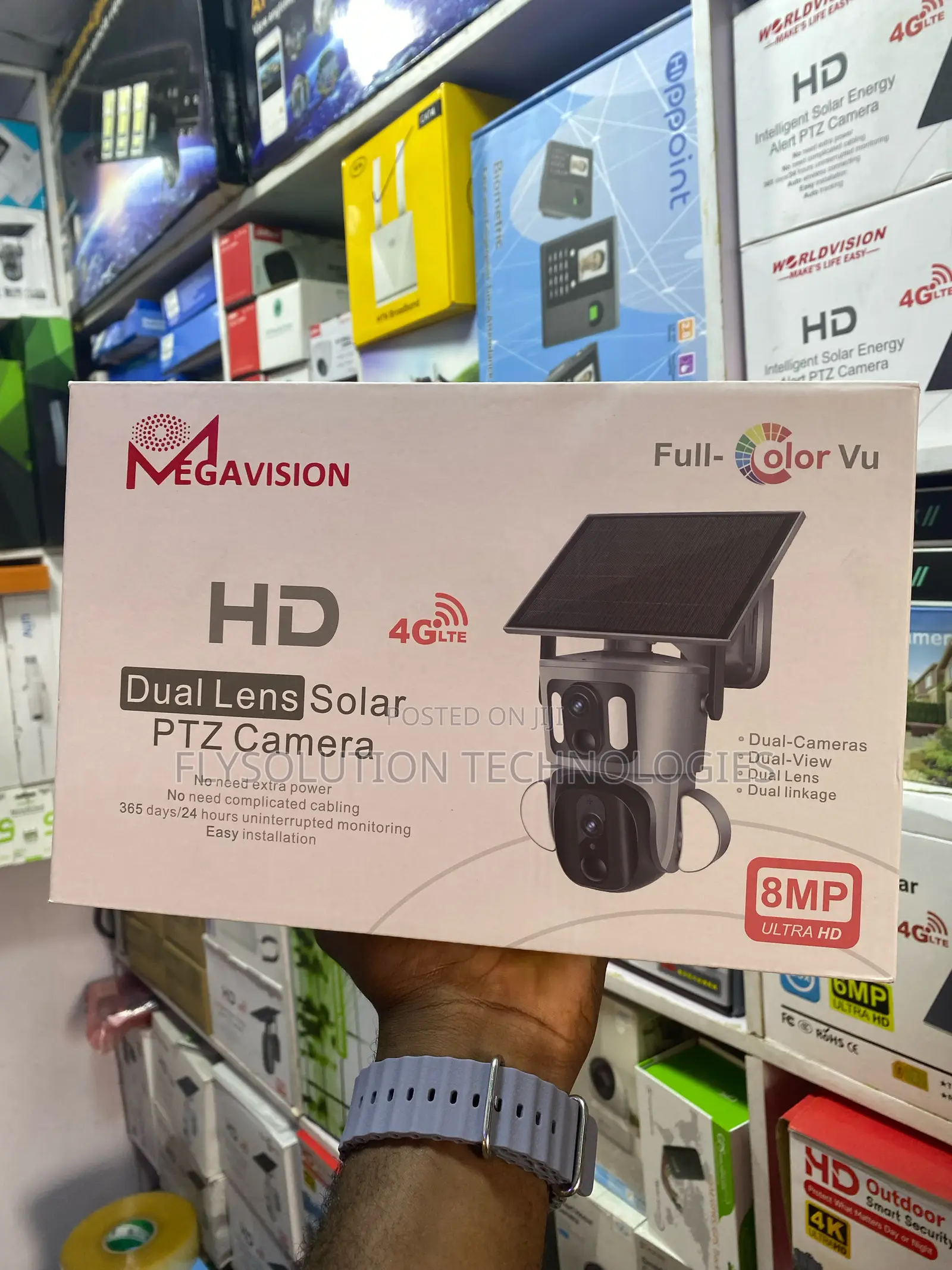 Megavision Hd 4g Lte Dual Lens Solar PTZ Ubox Camera