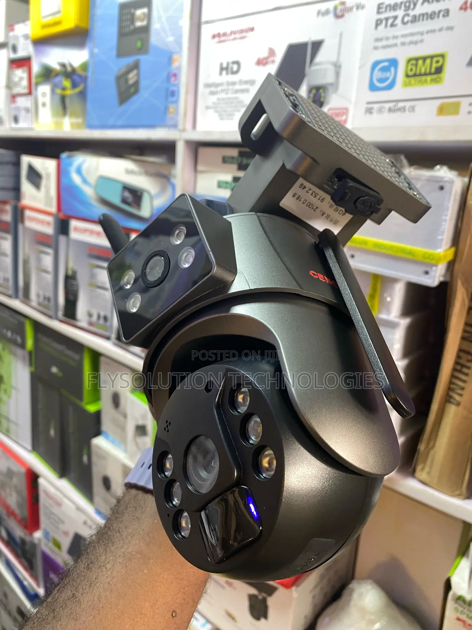 Cenco Vision 12mp 4g/5g Lte Hd Dual Lens Solar PTZ Ubox Camera