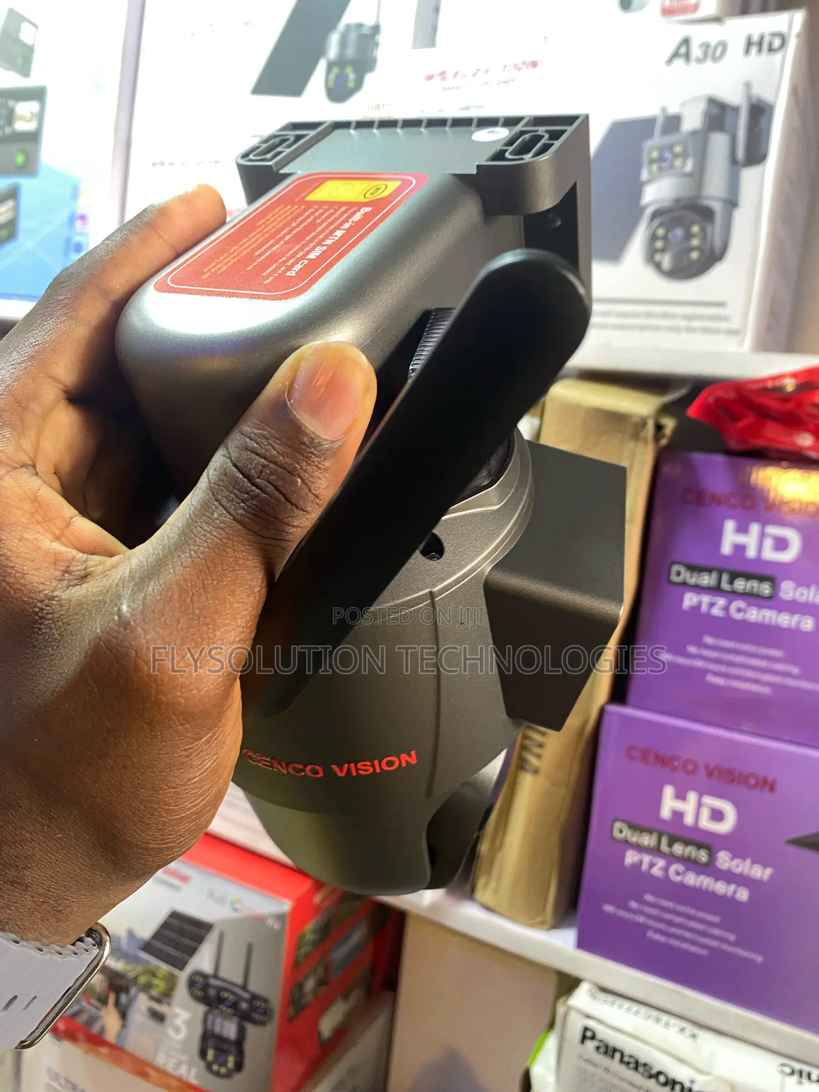 Cenco Vision 12mp 4g/5g Lte Hd Dual Lens Solar PTZ Ubox Camera