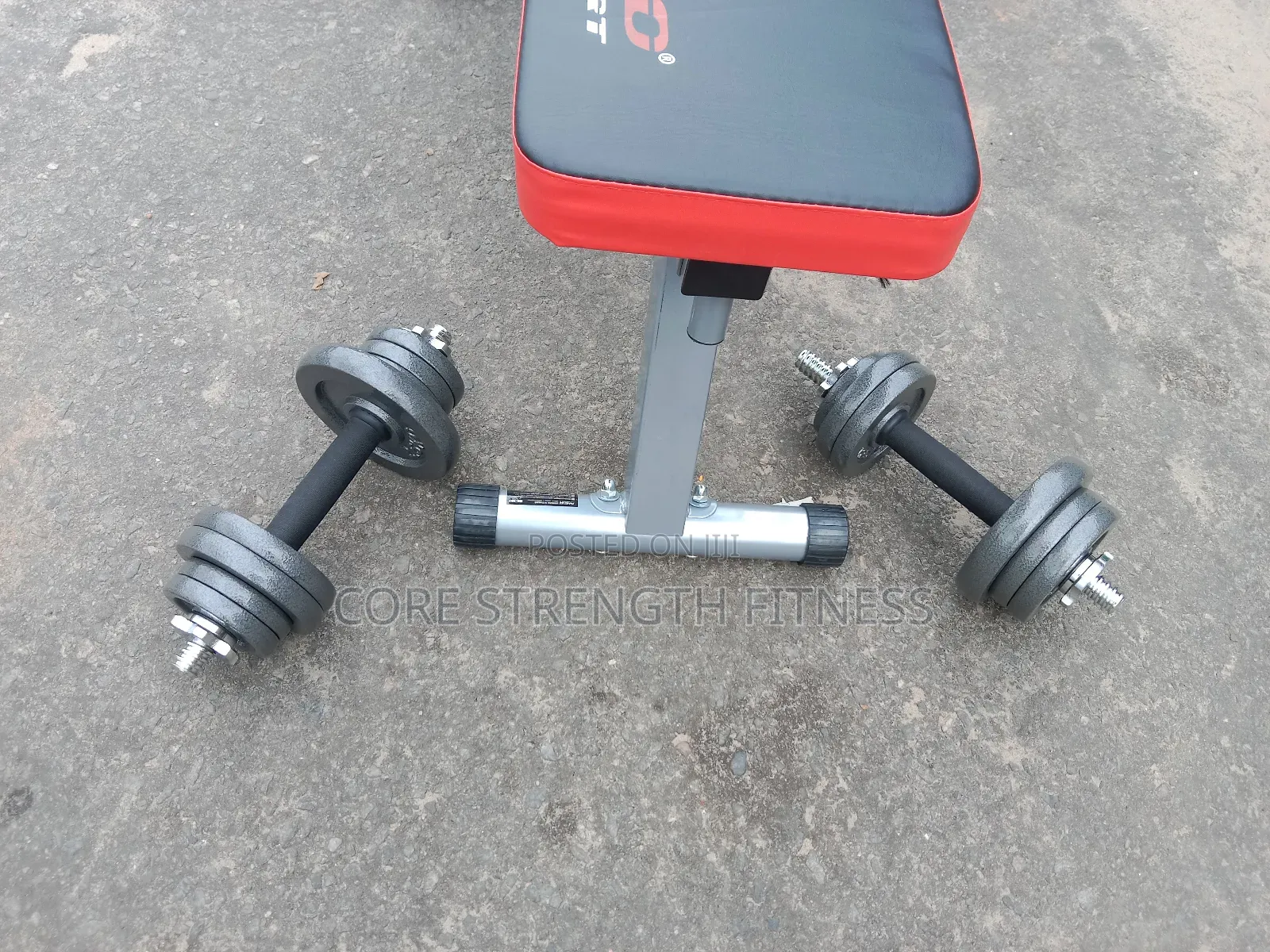Neo Sports Weight Lifting Bench Press With 50kg Barbell Dumbbell Set