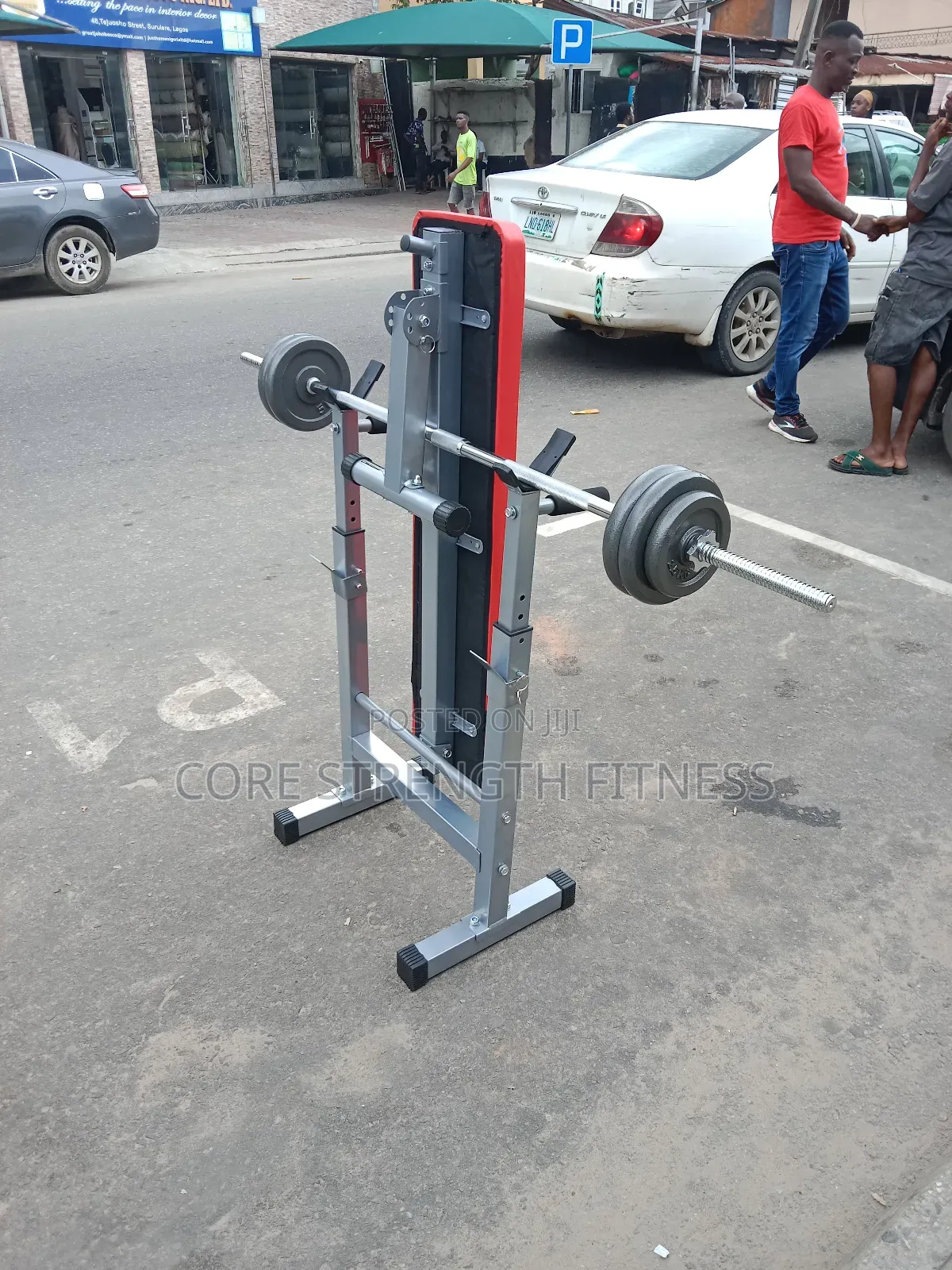 Neo Sports Weight Lifting Bench Press With 50kg Barbell Dumbbell Set