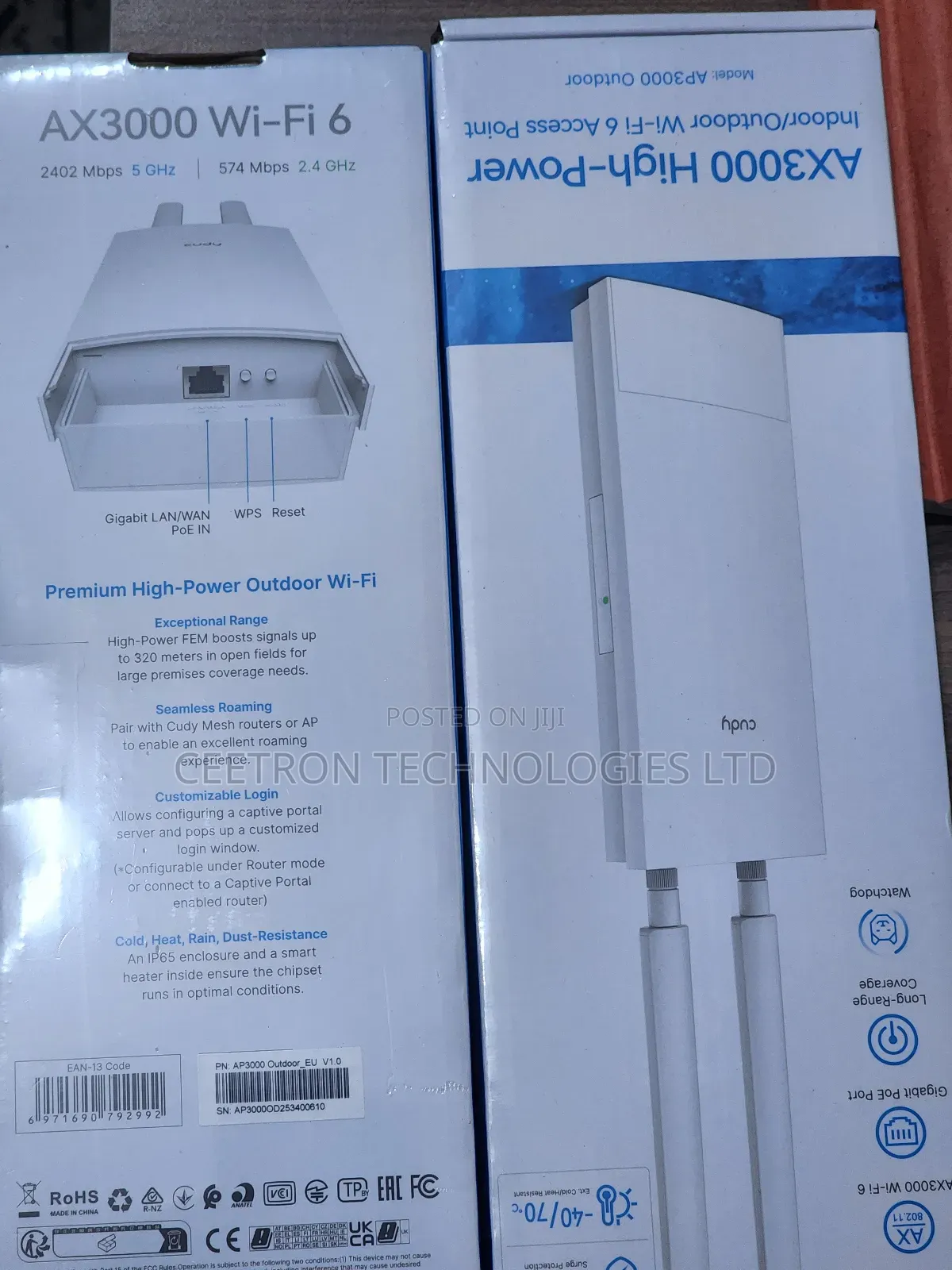 Cudy Ax3000 Indoor/Outdoor Wifi 6 Access Point (Cudy Ap3000 Outdoor)
