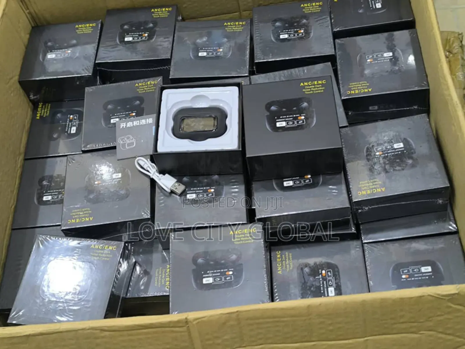 A9 Plus Earphones Wireless in-Ear Anc Earbuds Bt Smart Touchscreen