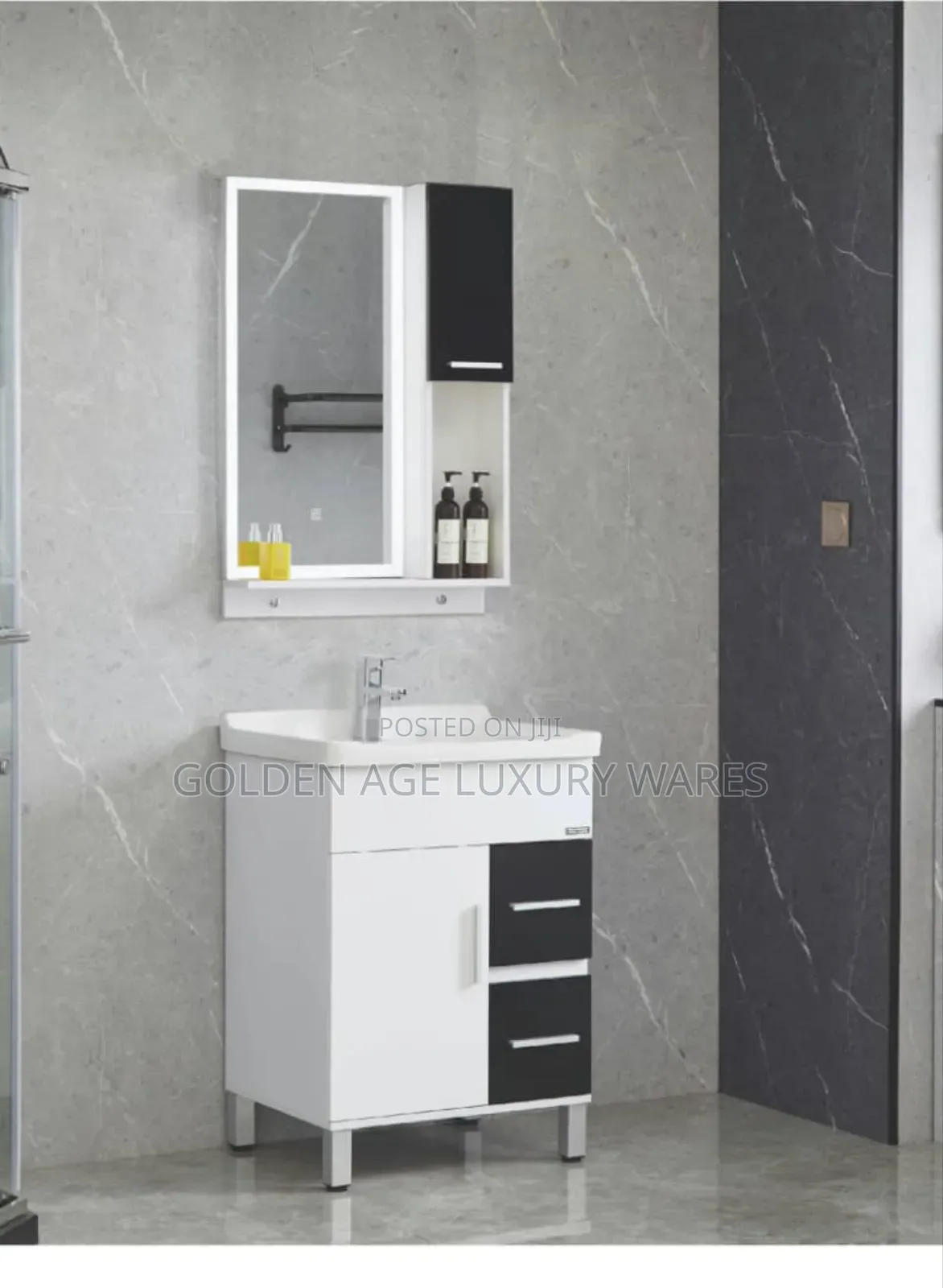 60cm Cabinet Basin With Mirror