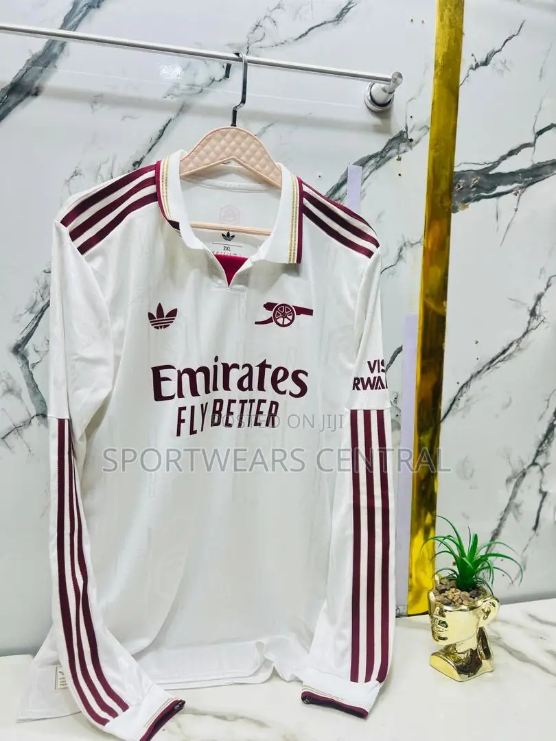 Arsenal White Longsleeve Player Grade Jersey