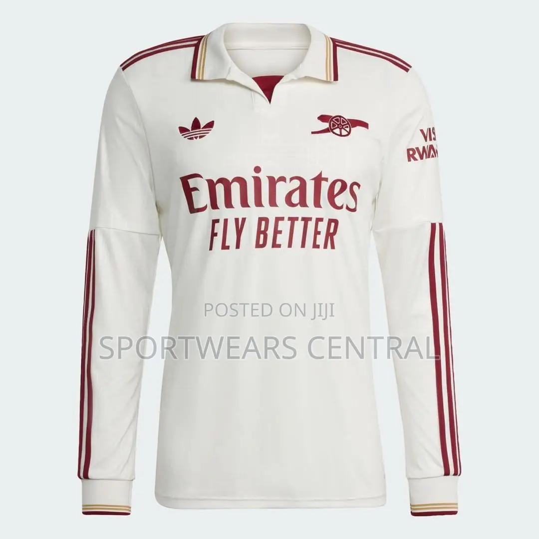 Arsenal White Longsleeve Player Grade Jersey