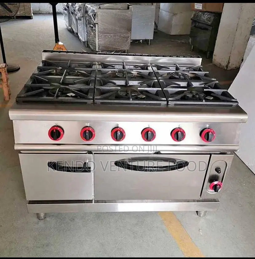 6burner Gas Cooker With Oven