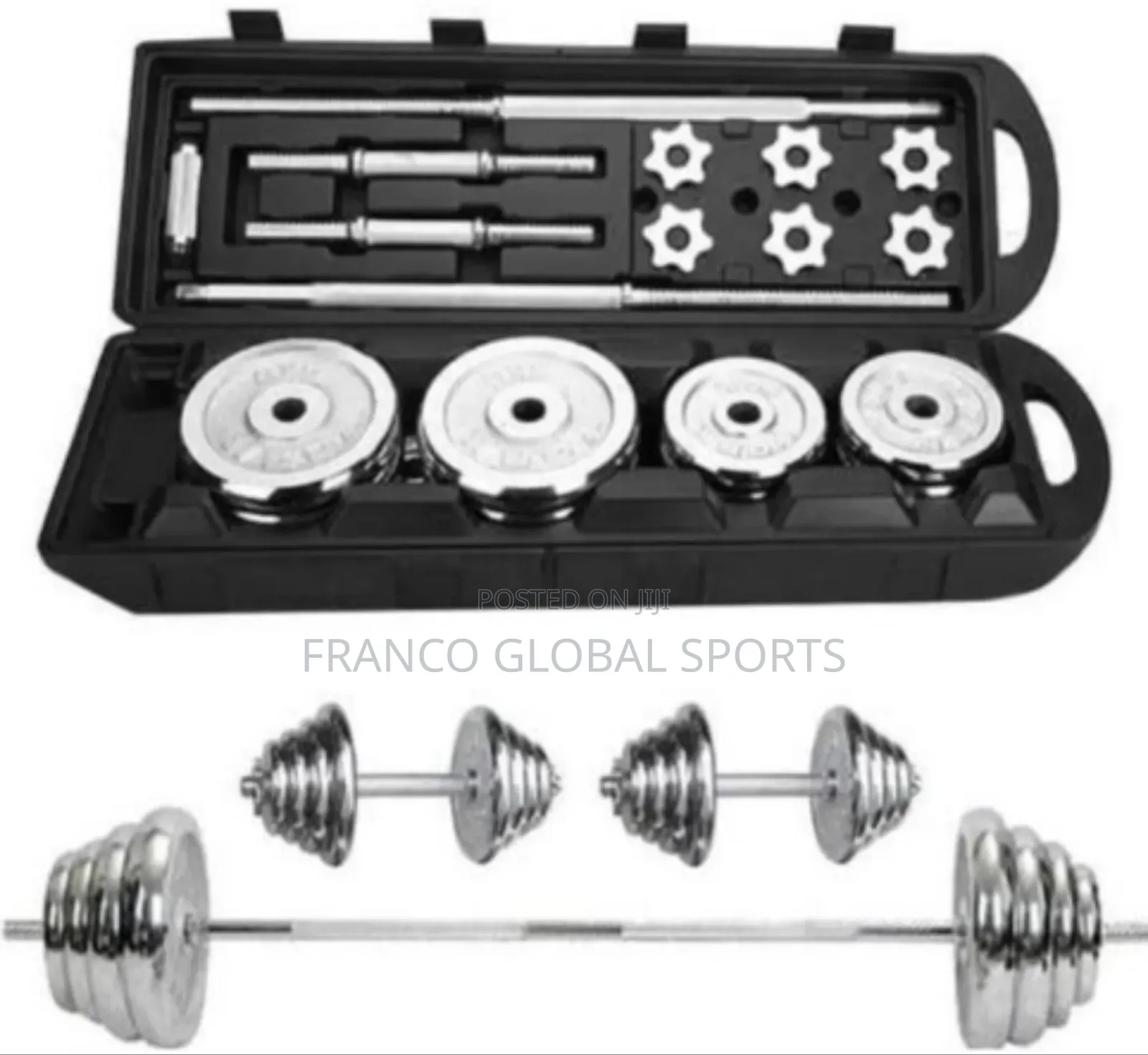 50kg Adjustable Chrome Dumbbell
