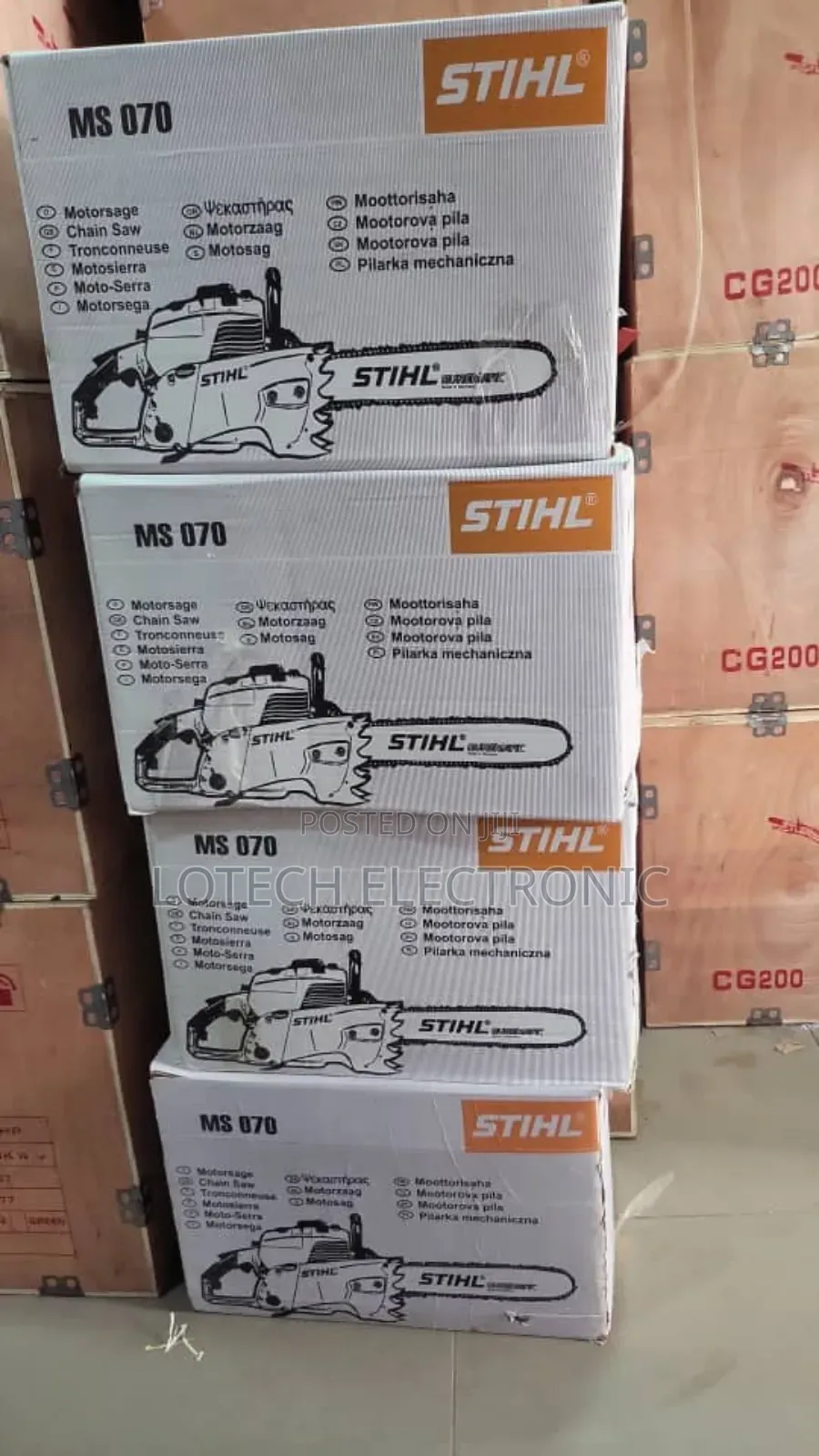 Powerful Stihl Ms 070 Chainsaw Ideal for Heavy-Duty Cutting of Large