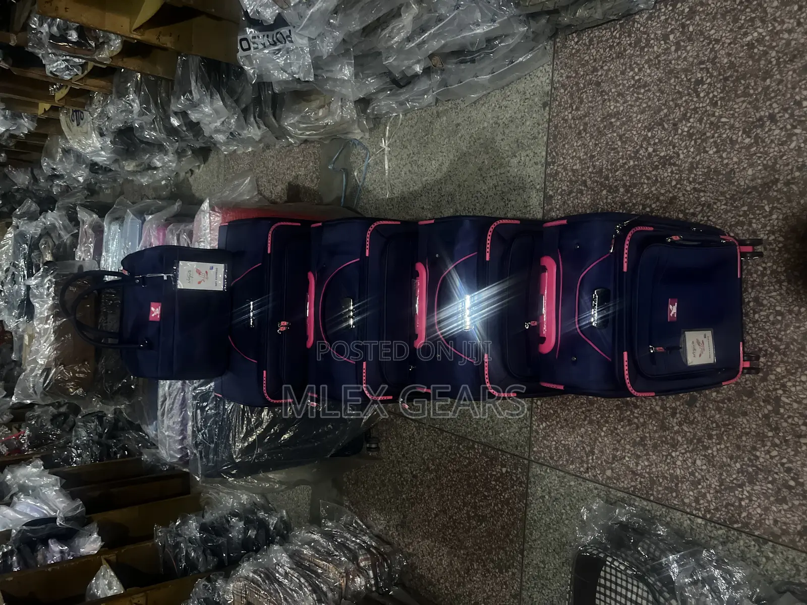 Set of 5 Sky Express Paded Trolly Box