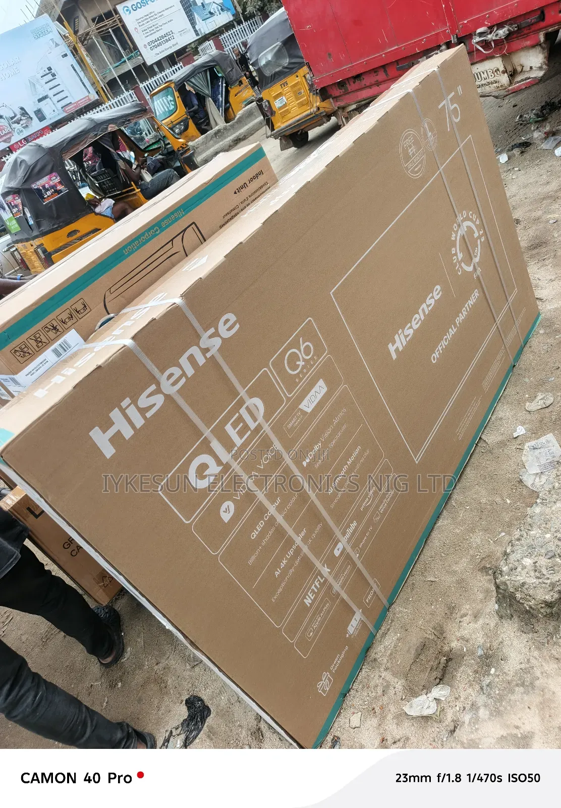 Original Hisense 75" Qled Tv 4kuhd Smart Netflix Bluetooth Youtube