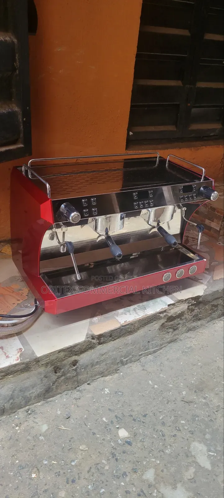 Industrial Coffee Espresso Machine Two Nozzle Dispenser Is for Sale