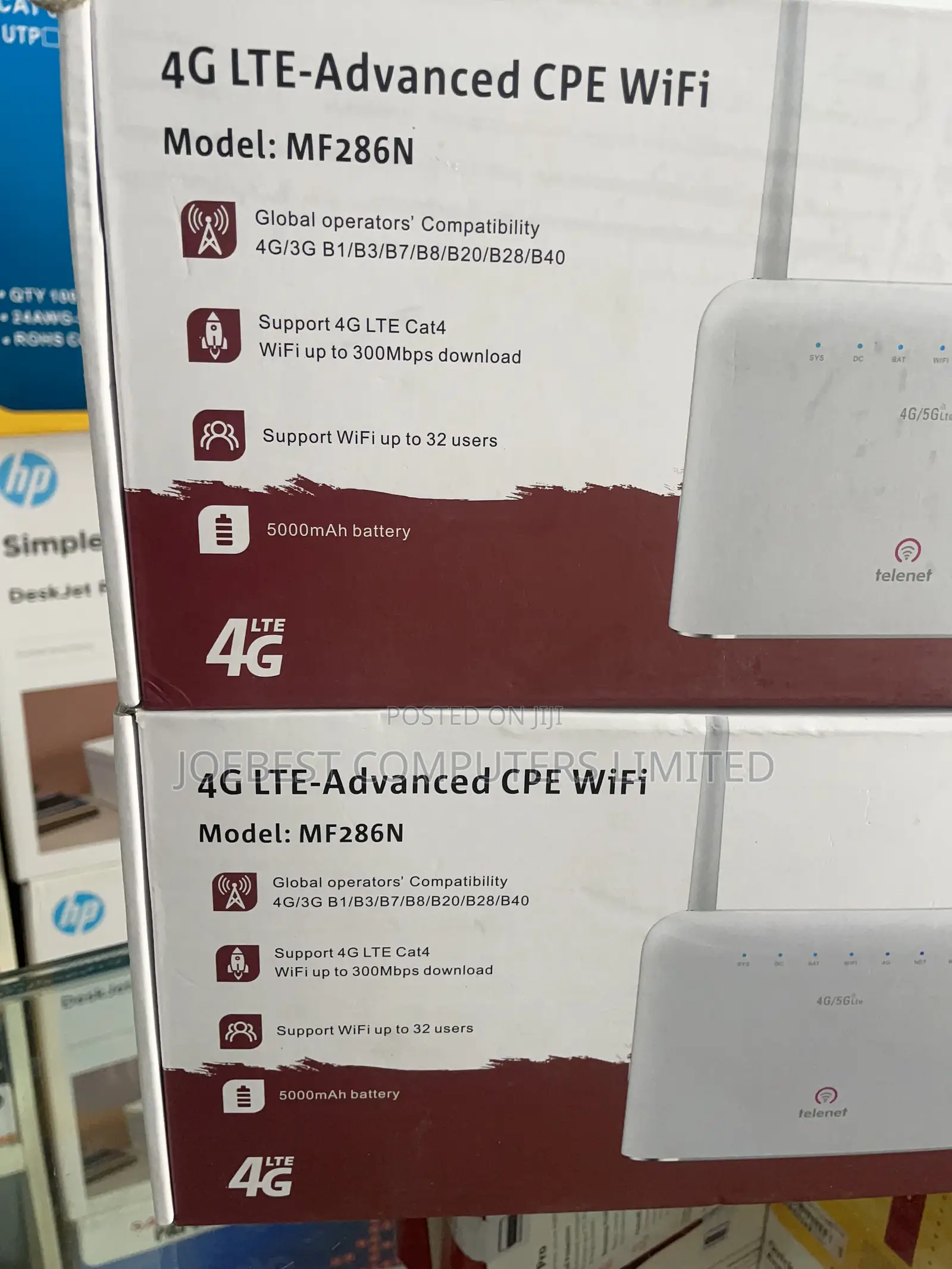 Telenet Universe Advanced Cpe Router 300mbps With 5000mah Battery