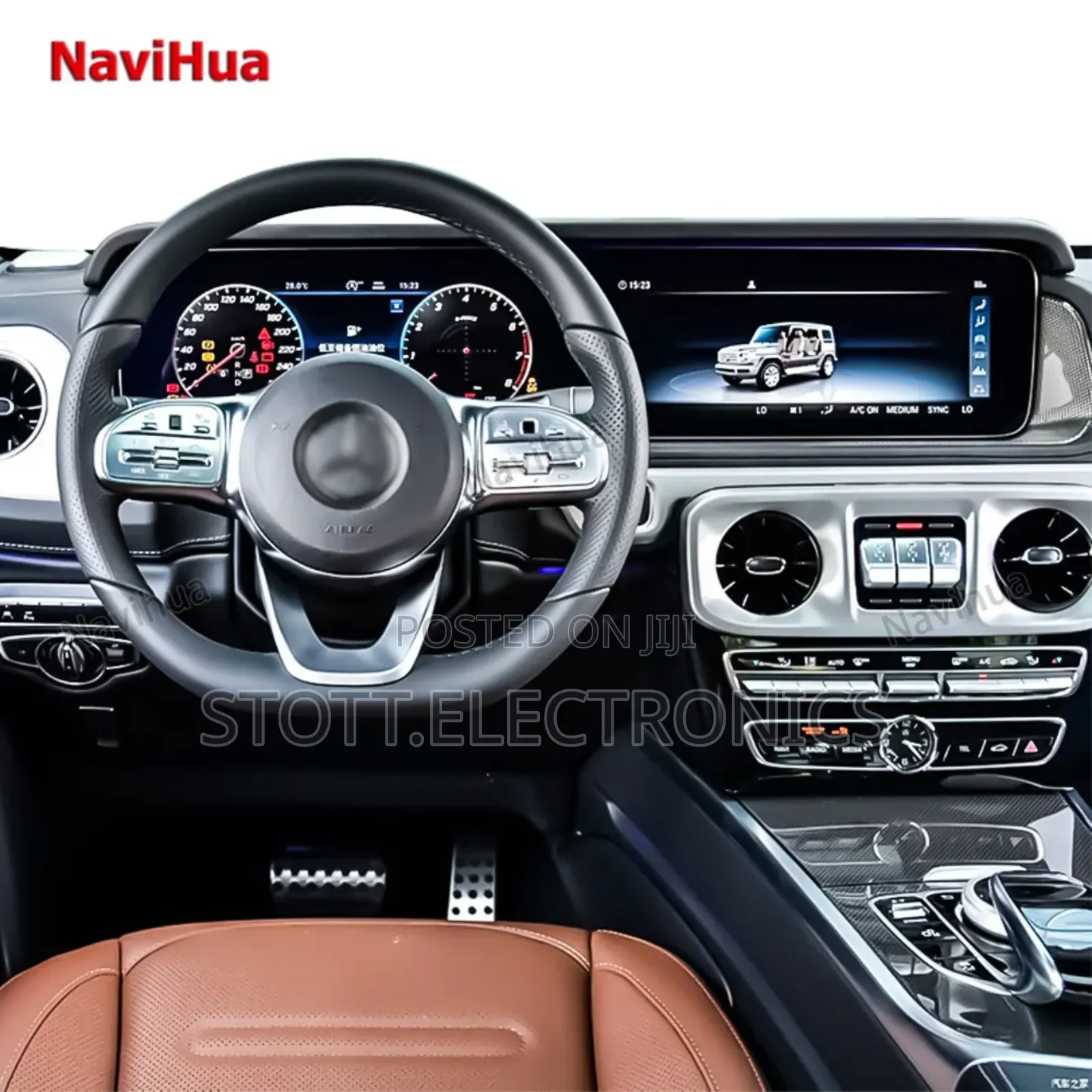 Mercedes Benz G-class Gwagon Car Android Multimedia System Dual Screen
