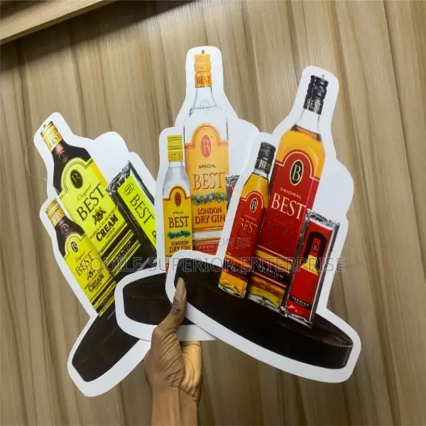 PVC Hanging Dangler Printing Lagos | A5 Contour Cut Promo Signs 100pcs