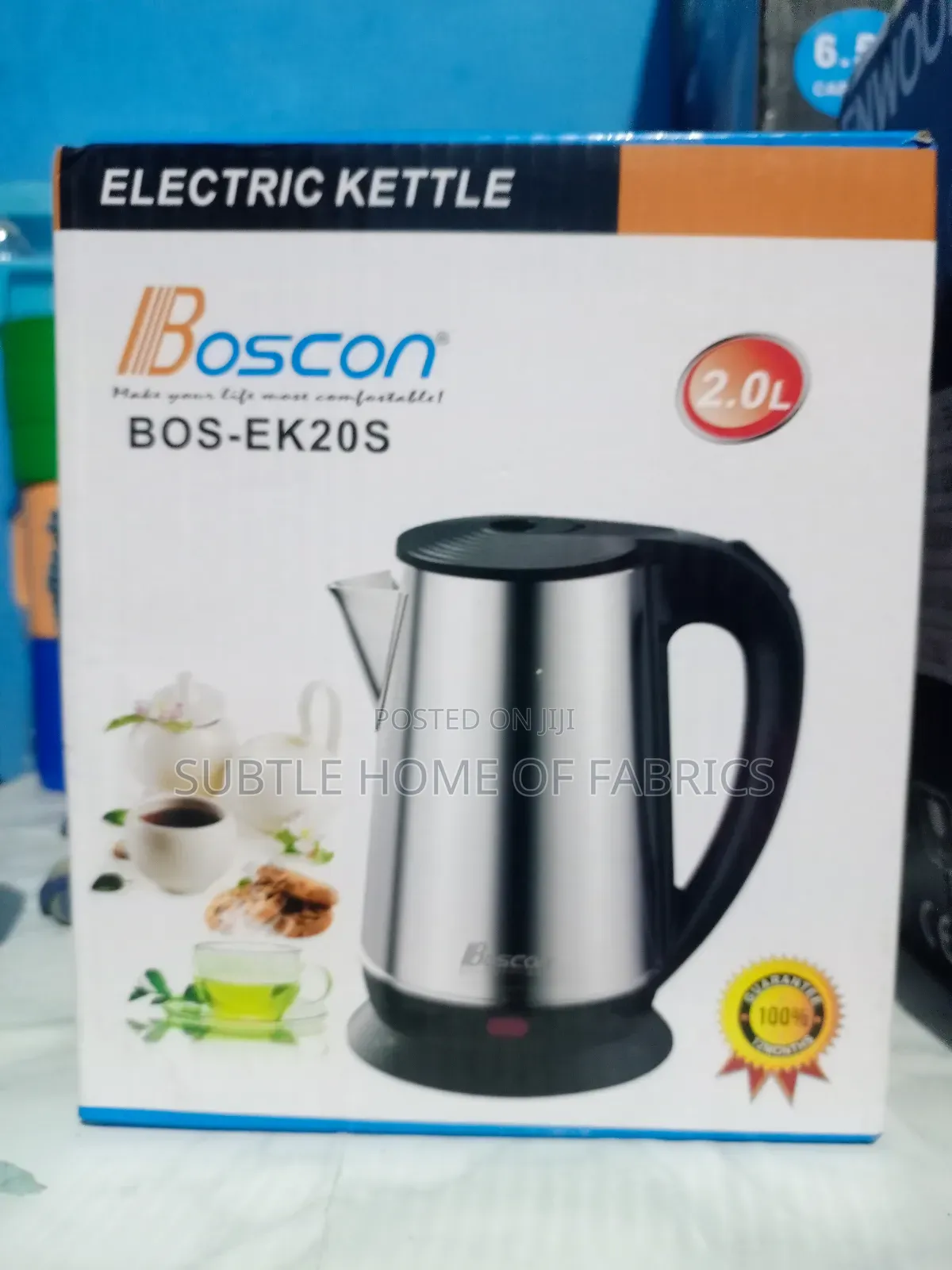Boscon Electric Kettle-Fast Boiling, Durable Stainless Steel, 2literl