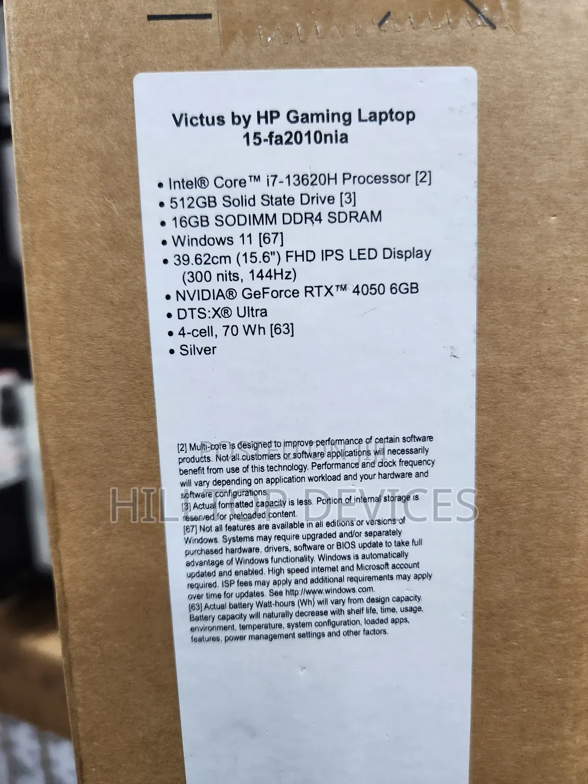New Laptop HP Victus 15 16GB Intel Core I7 SSD 512GB