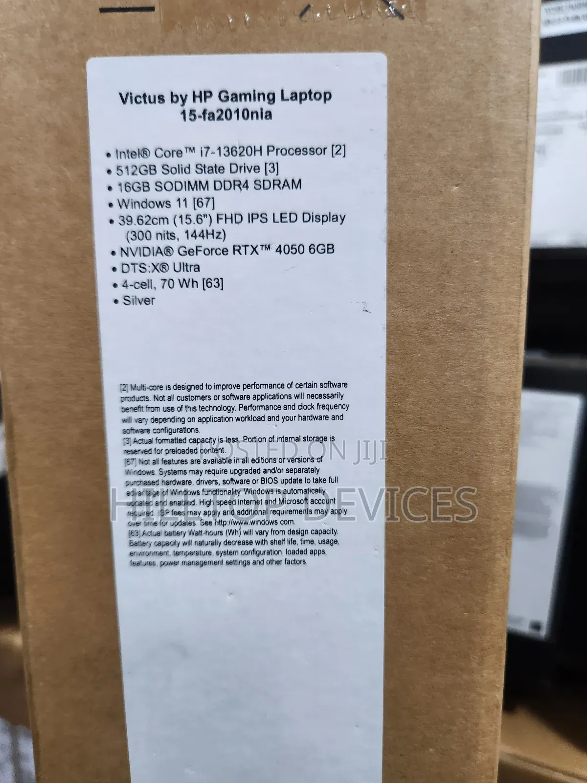 New Laptop HP Victus 15 16GB Intel Core I7 SSD 512GB
