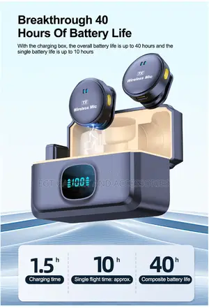 Shows a Wireless Microphone.