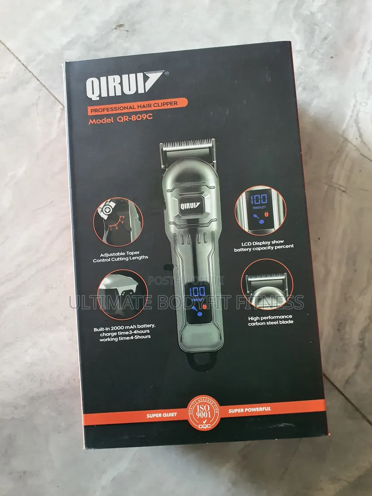 Brand New Qiruiz Qr-809c Rechargeable Cordless Clipper
