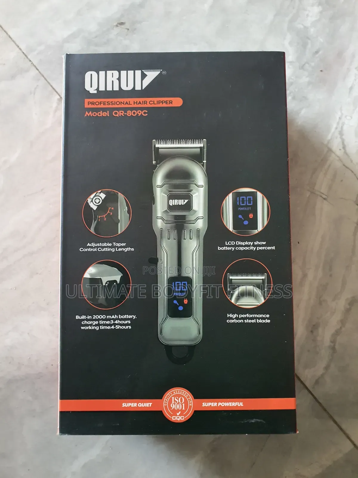 Brand New Qiruiz Qr-809c Rechargeable Cordless Clipper
