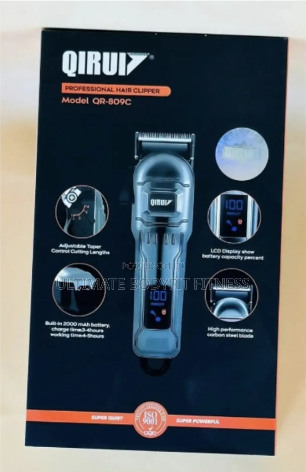Brand New Qiruiz Qr-809c Rechargeable Cordless Clipper