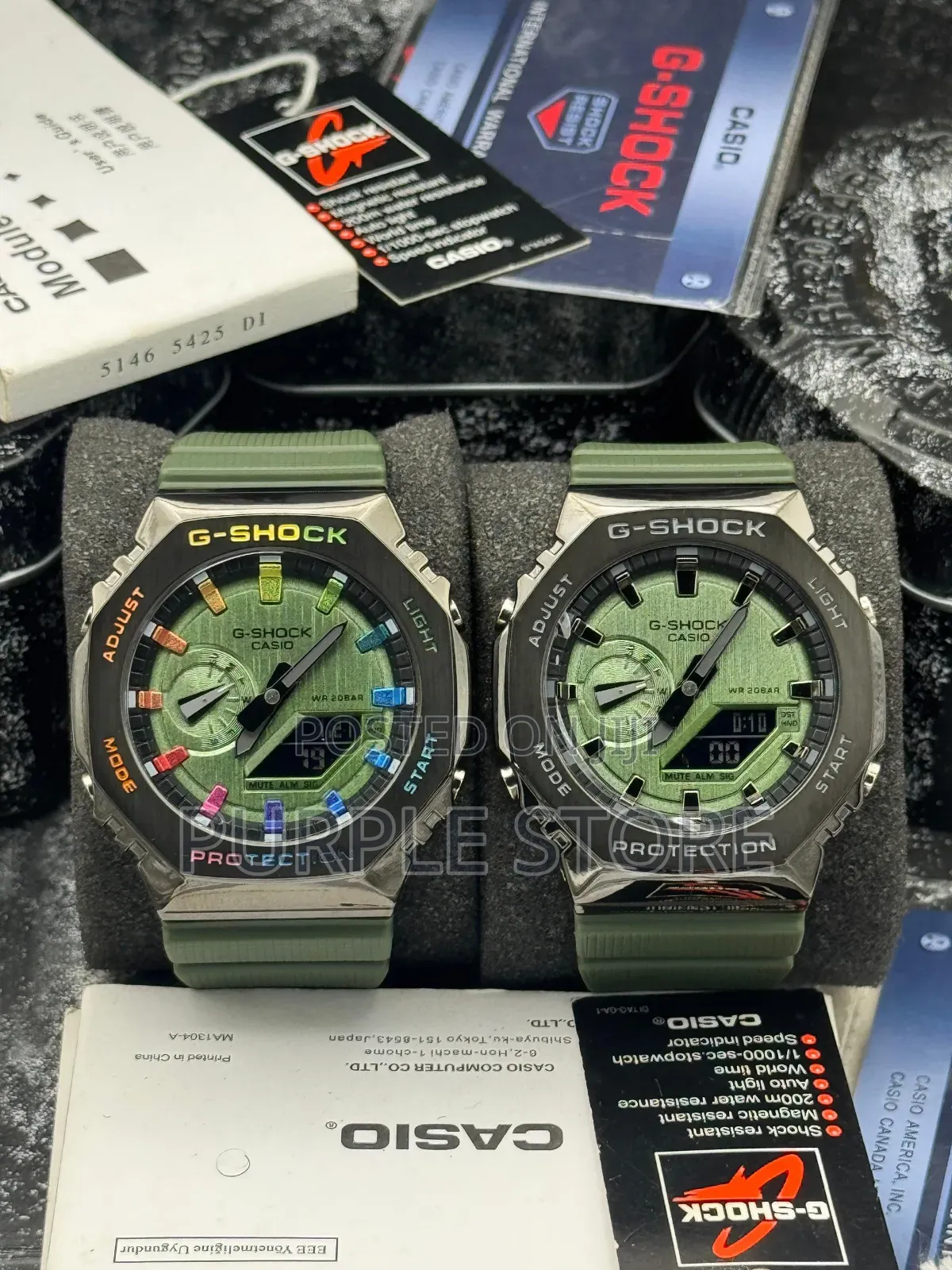 Gshock Steel Bezel Watch in Different Colours