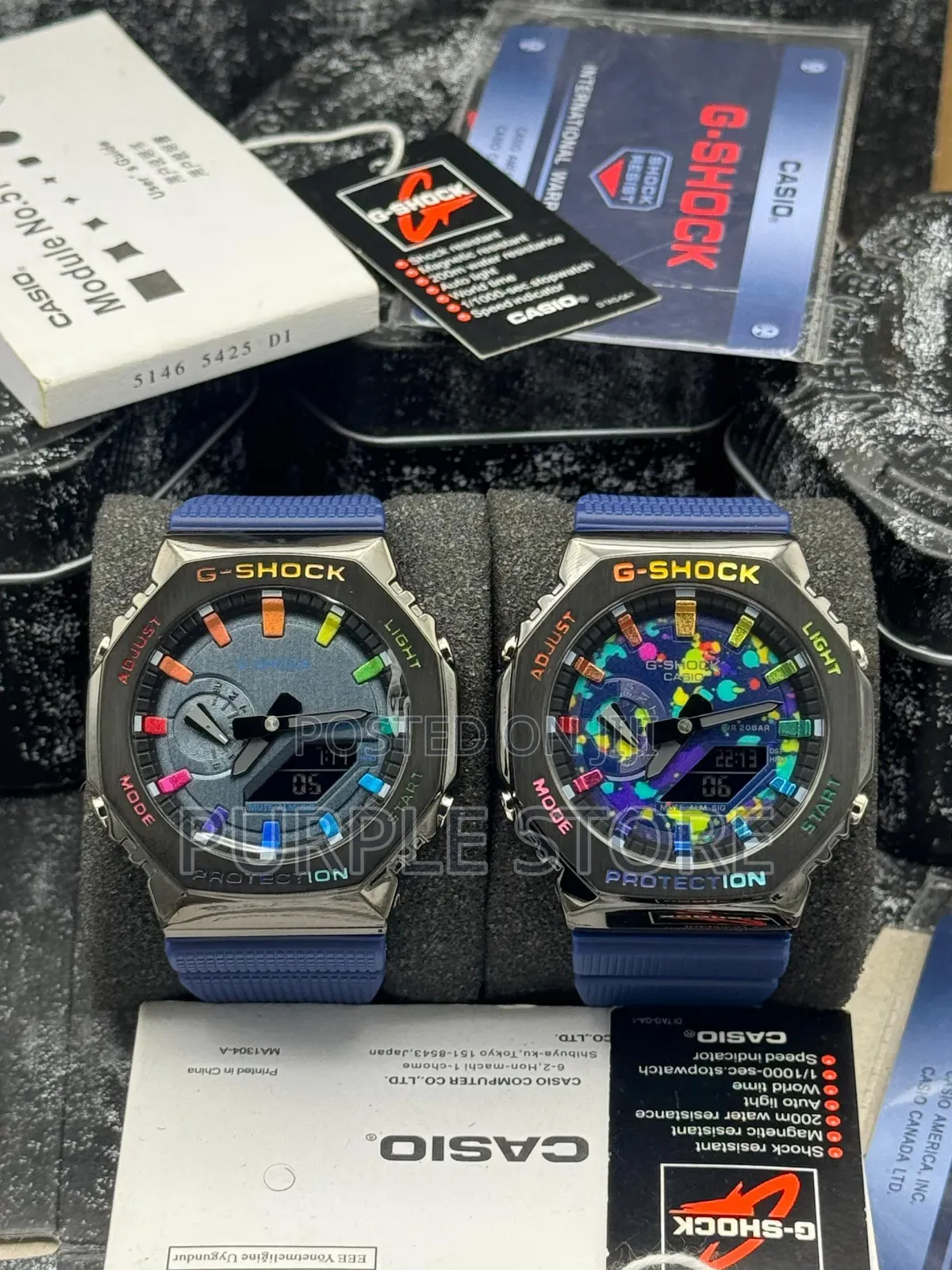 Gshock Steel Bezel Watch in Different Colours