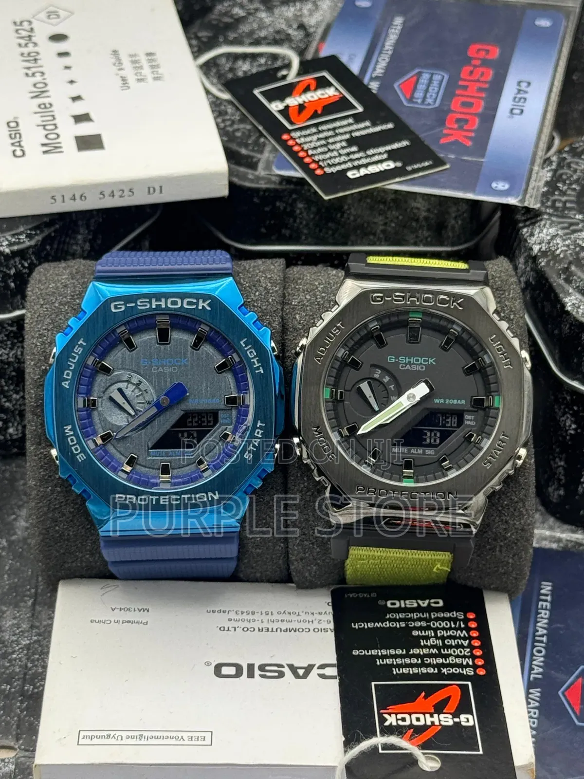 Gshock Steel Bezel Watch in Different Colours