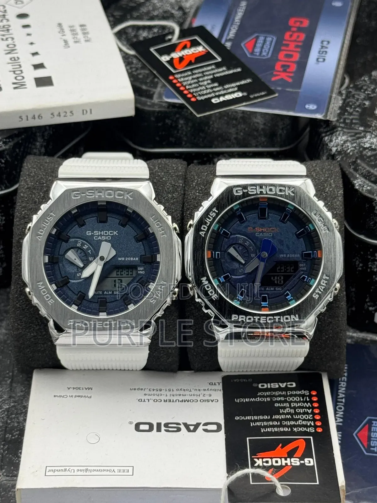 Gshock Steel Bezel Watch in Different Colours