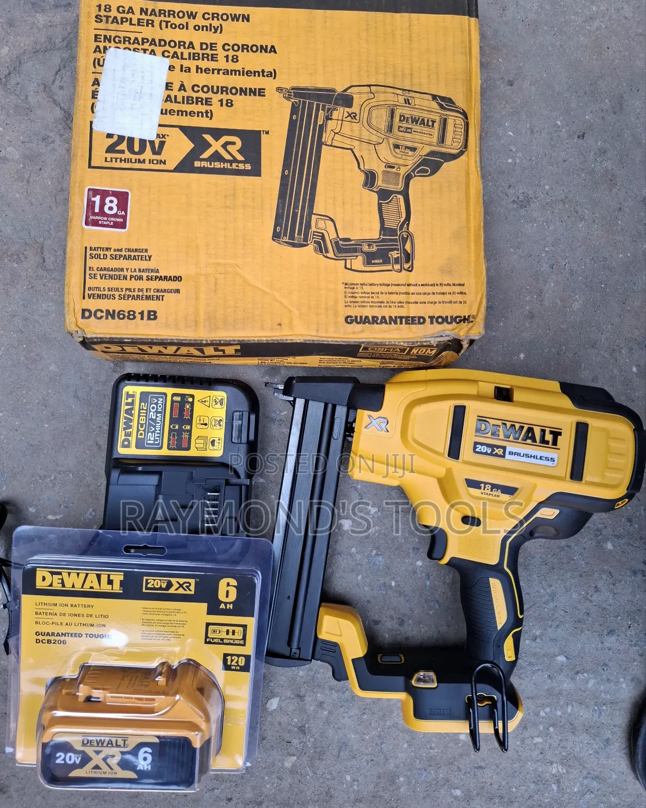 Dcn681b Original Cordless Dewalt Nail Gun / 18 Ga Narrow Crown Stapler