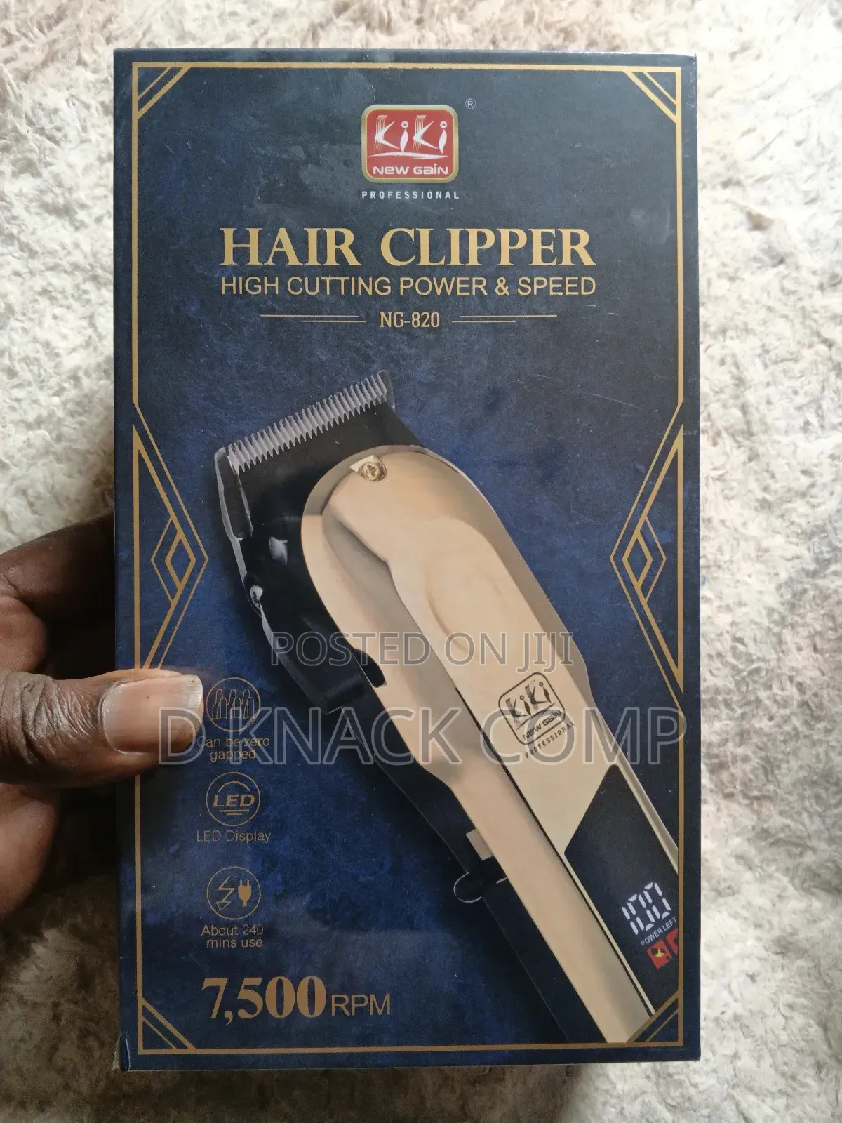 Premium Kiki New Gain Gold Specter Pro Hair Clipper Ng-820