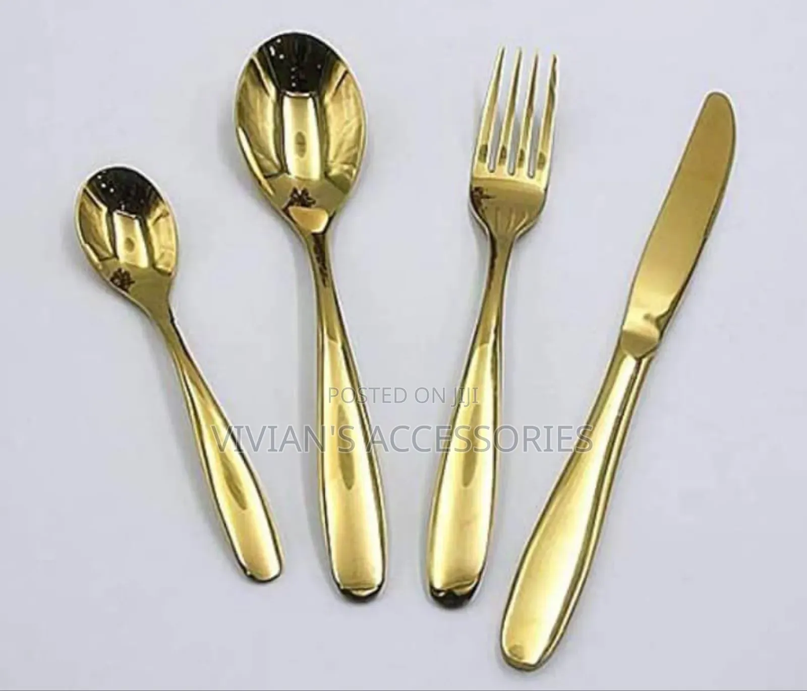 6pcs Quality Gold Spoon