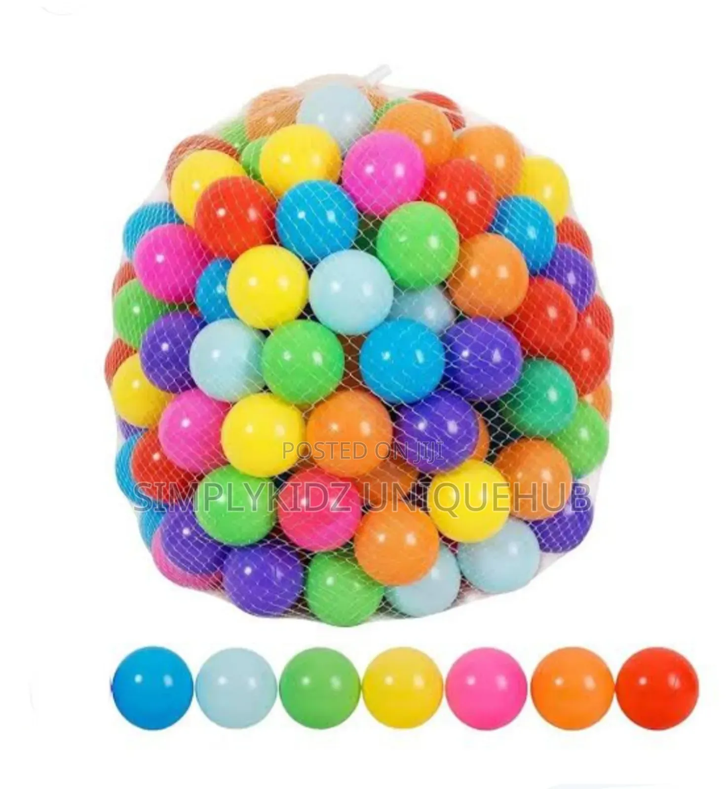 Kids 50pc Soft Balls for Mini Swimming Pool and Indoor Play