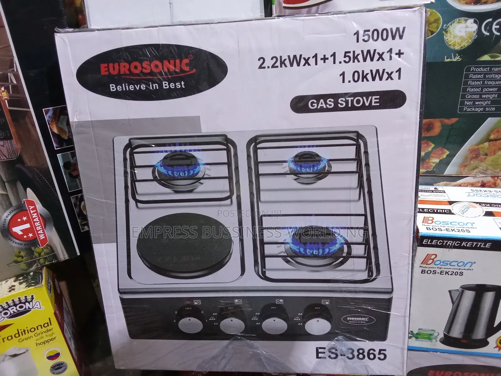 4 Face Gas Cooker and Hot Plate