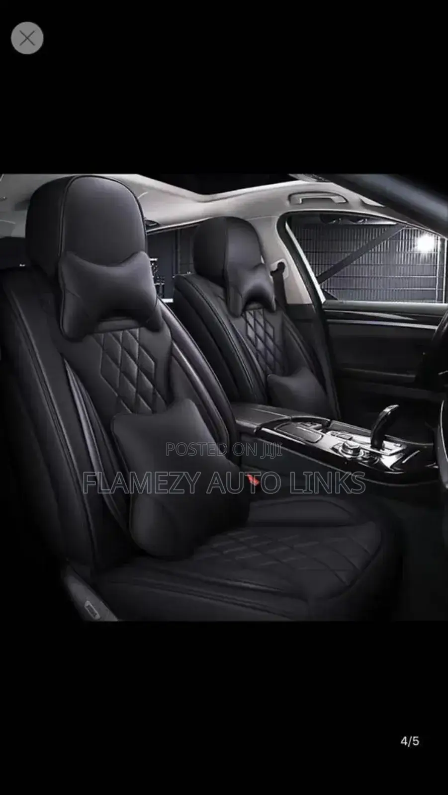 Black Seat Cover Suit For Toyota, Lexus Etc