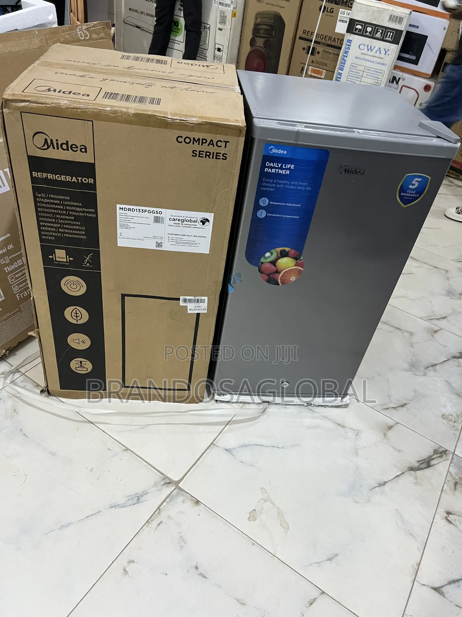 Original Midea 90l Single Door Fridge – Quiet Cooling Technology