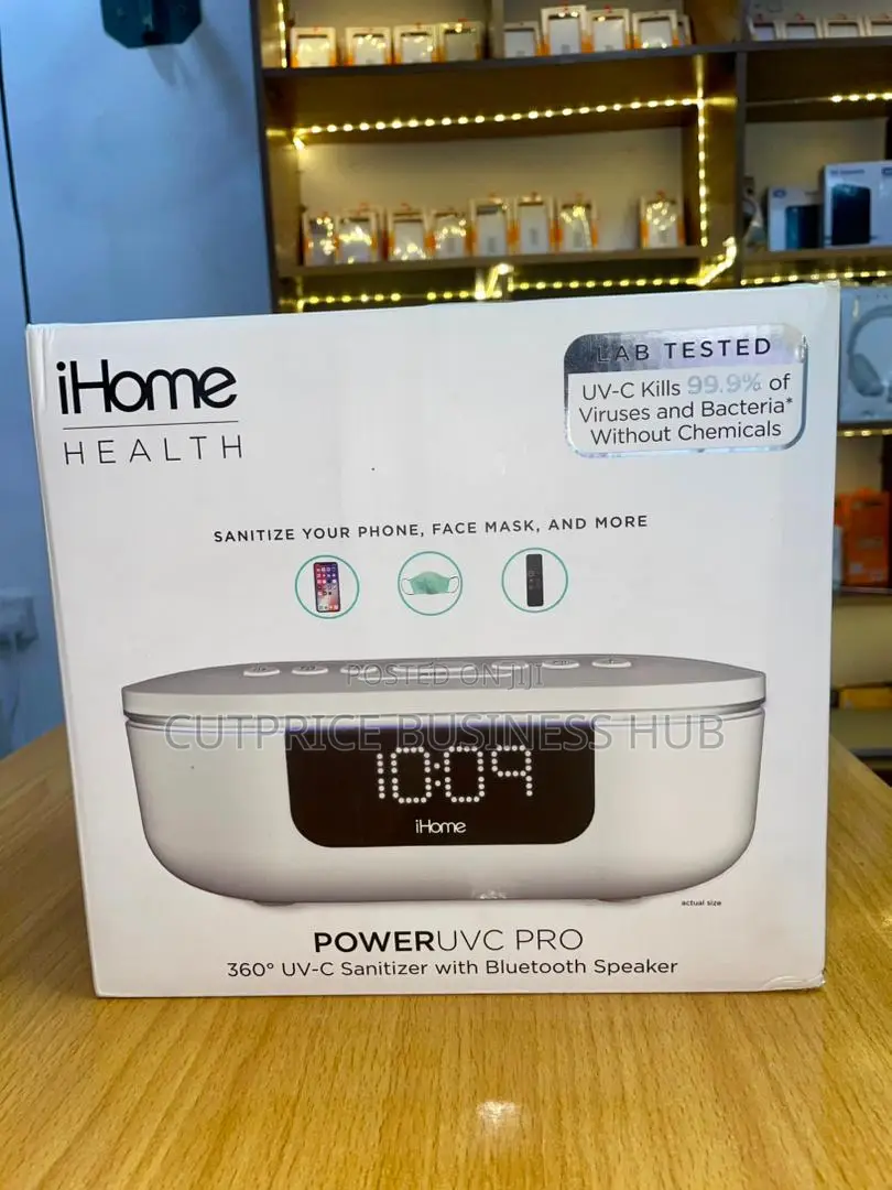 Ihome Poweruvc Pro Uvc Sanitizer With Bluetooth Speaker Usb Charging
