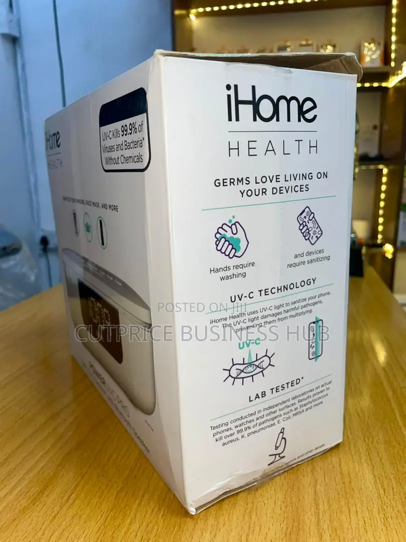 Ihome Poweruvc Pro Uvc Sanitizer With Bluetooth Speaker Usb Charging