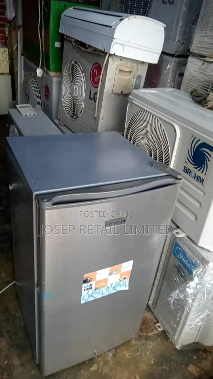 Skyrun 100l Fridge Freezer Grey Colour Working Perfectly