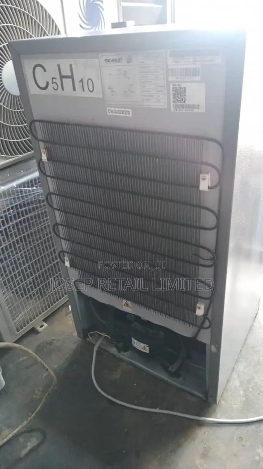Skyrun 100l Fridge Freezer Grey Colour Working Perfectly