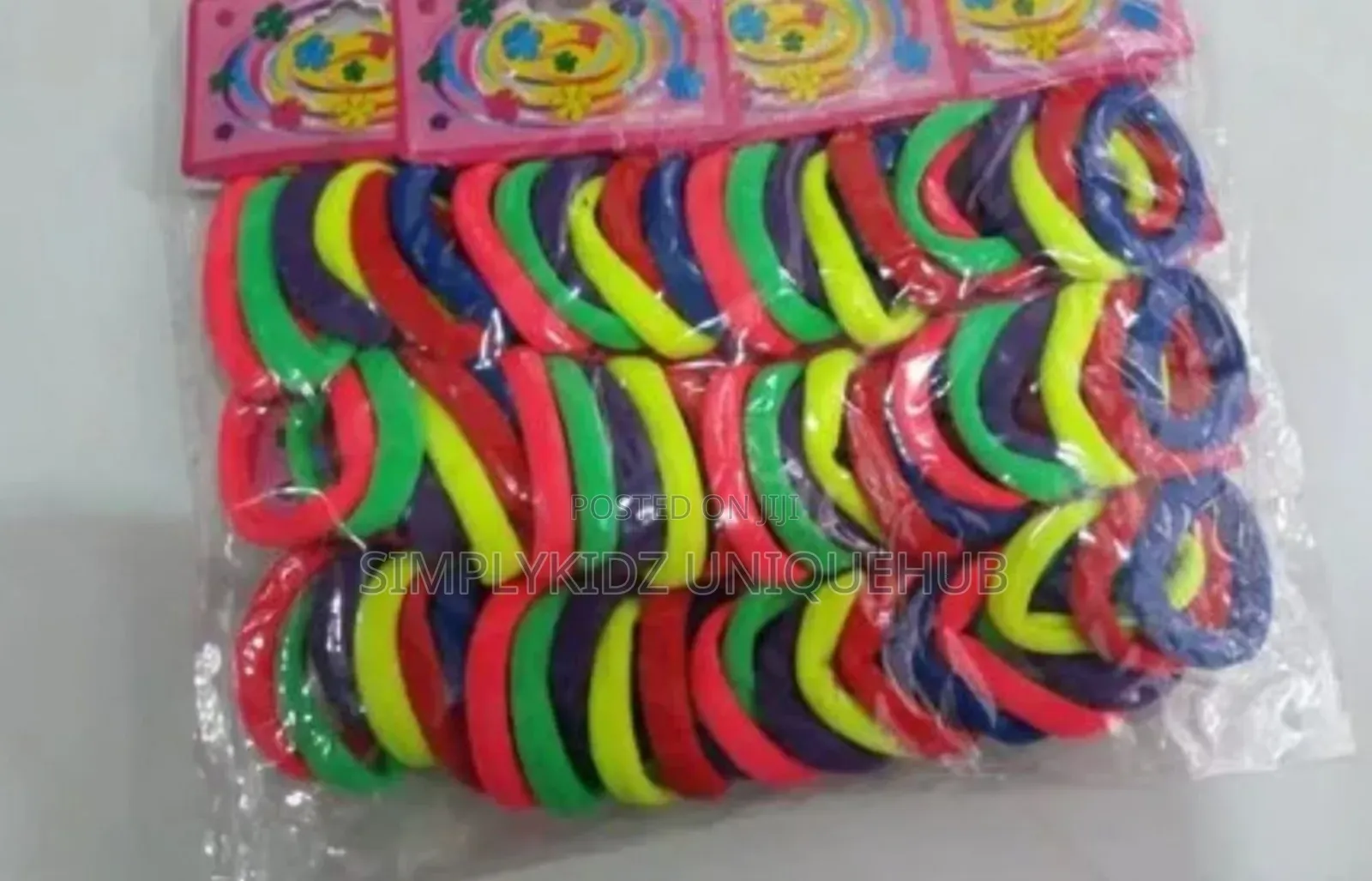 Multicolour Elastic Hair Rubber Band (6in1)