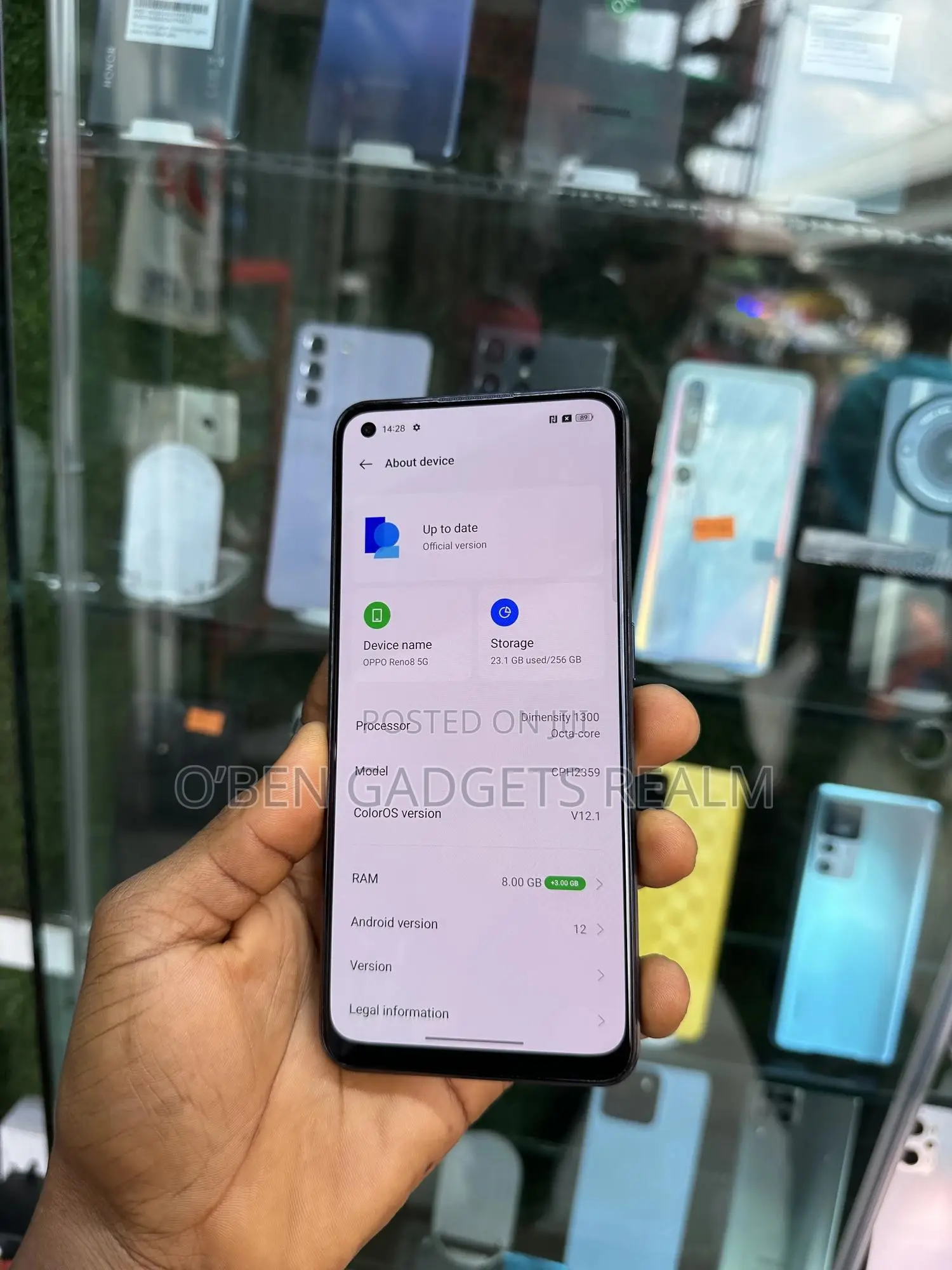 Oppo Reno8 5G 256 GB Black
