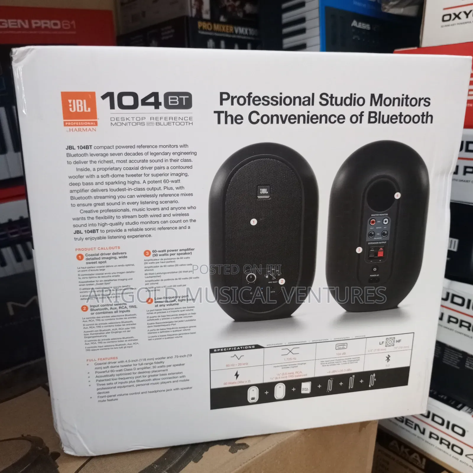 JBL Professional Bluetooth Studio Monitor Jbl104-Bt Big Name  