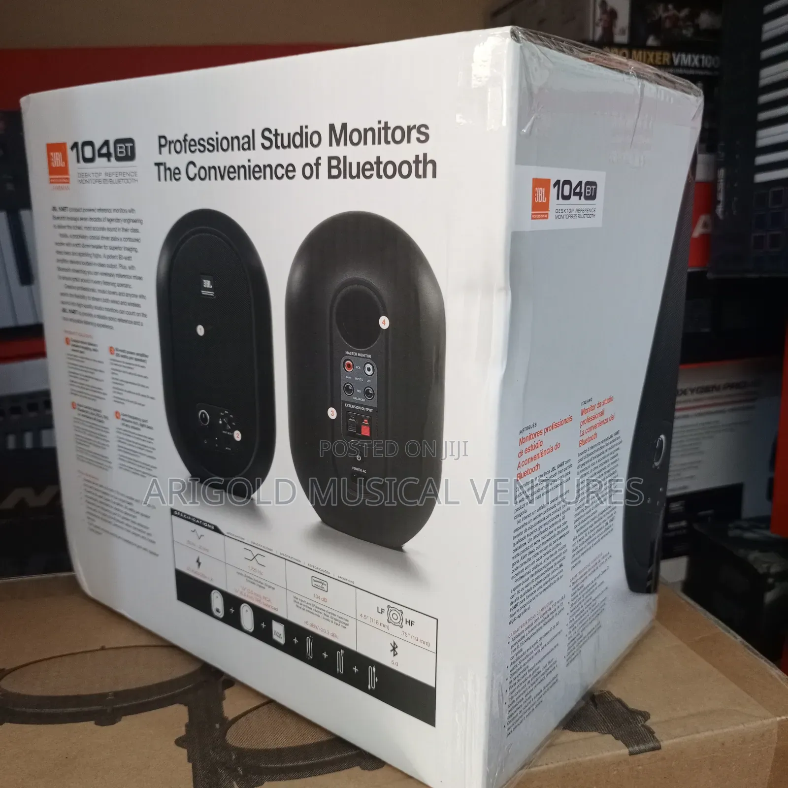 JBL Professional Bluetooth Studio Monitor Jbl104-Bt Big Name  