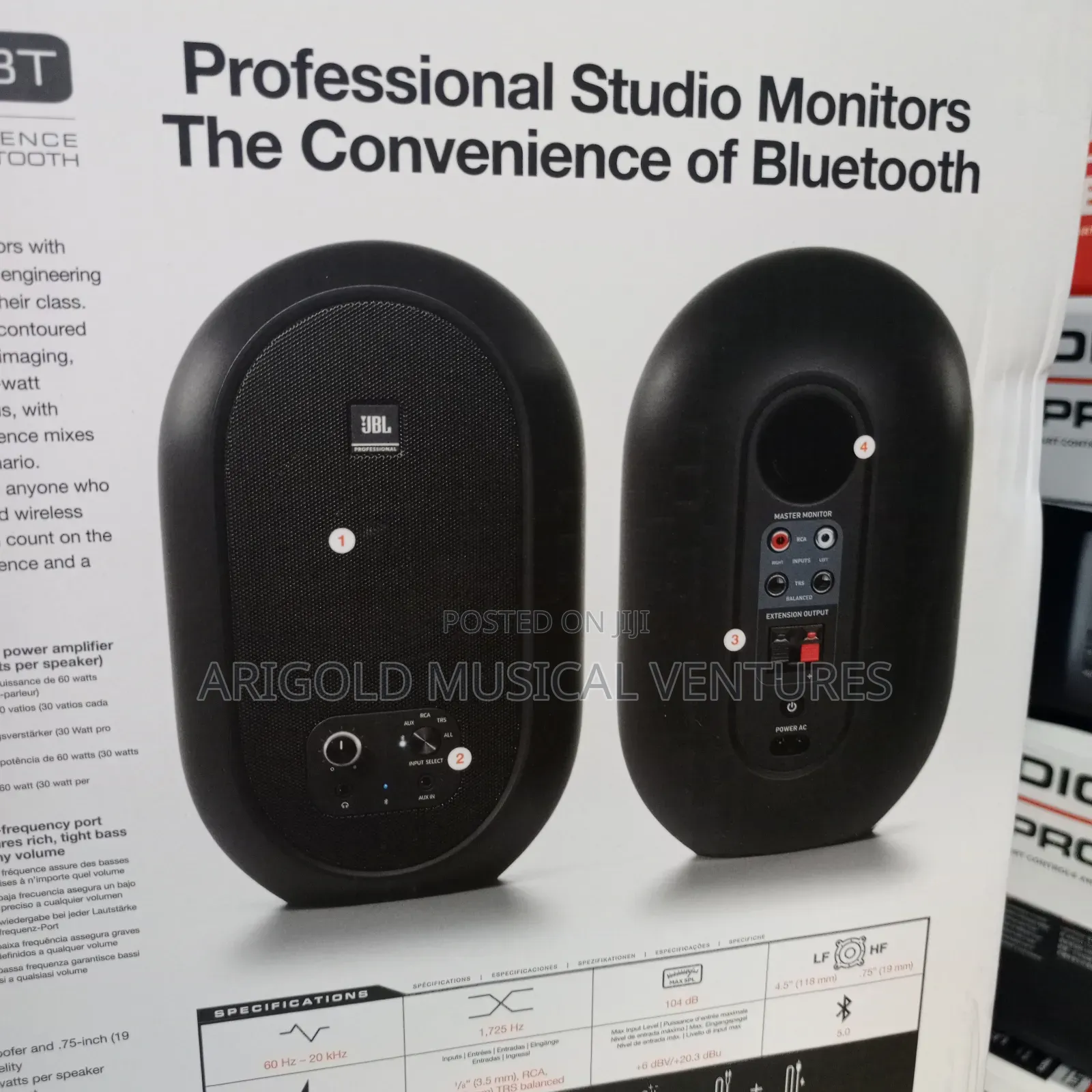 JBL Professional Bluetooth Studio Monitor Jbl104-Bt Big Name  