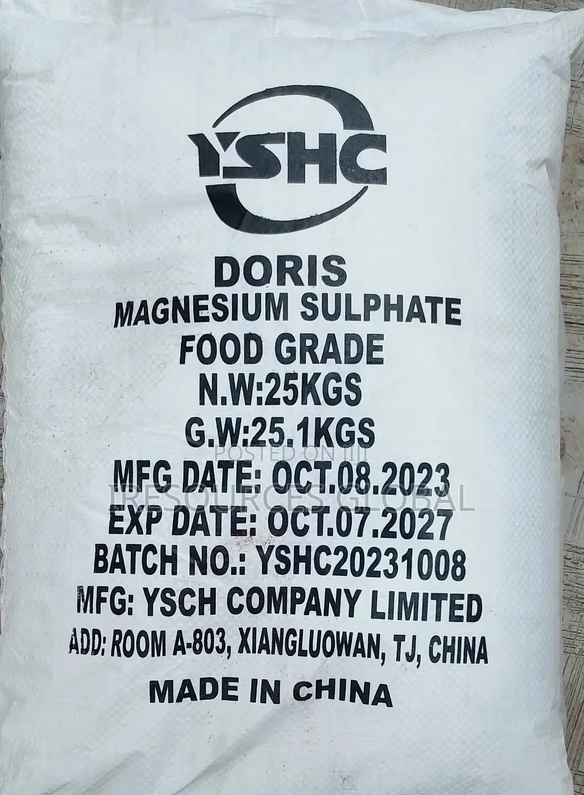 Magnesium Sulfate 25kg