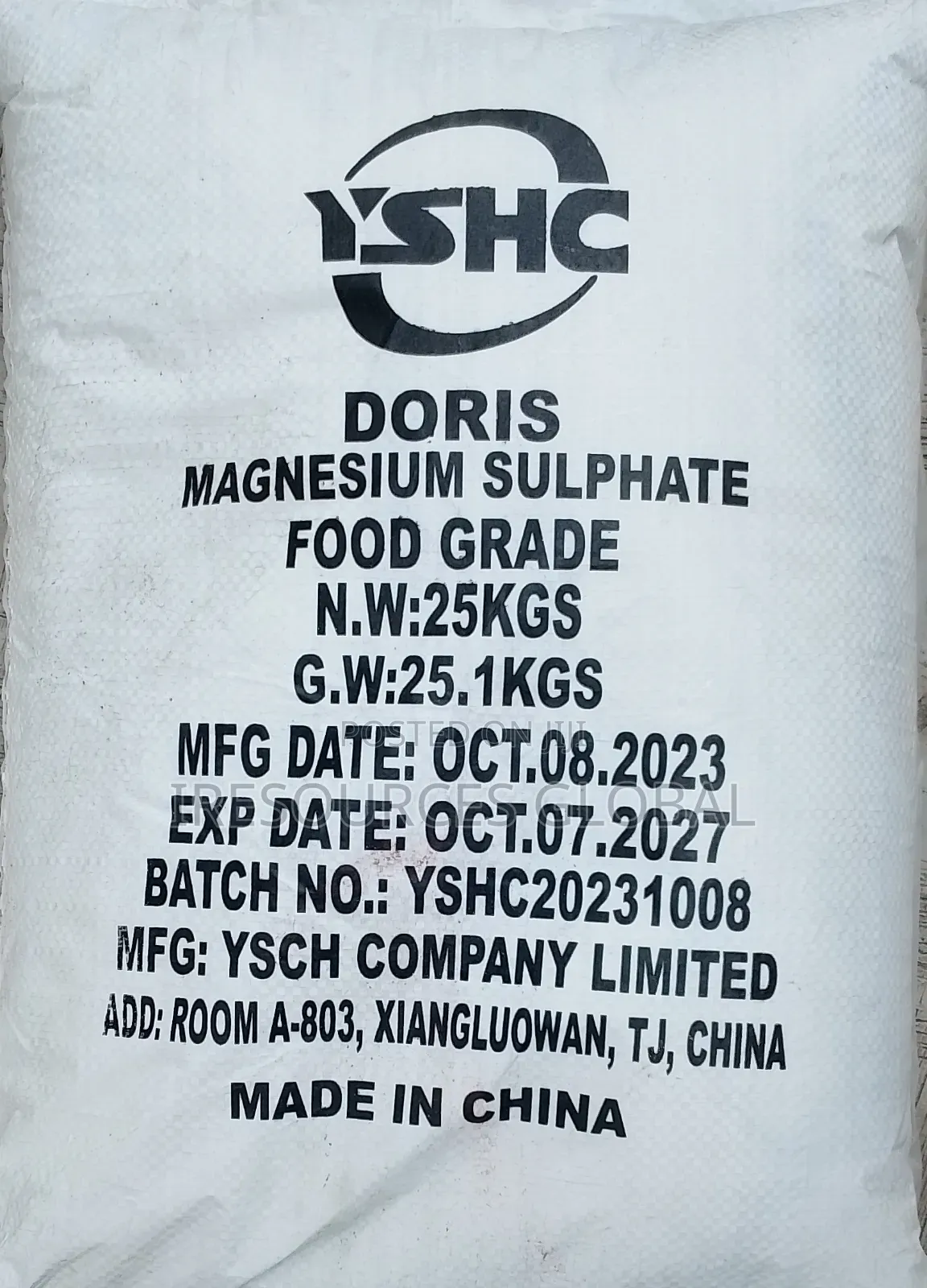 Magnesium Sulfate 25kg